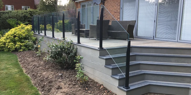 Executive square tube balustrade